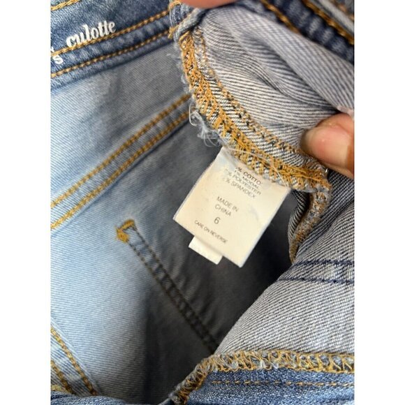 New York & Co Jeans Women's 6 Soho Culotte Mid Rise Crop Ankle Jeans Boho Modern - Picture 11 of 12